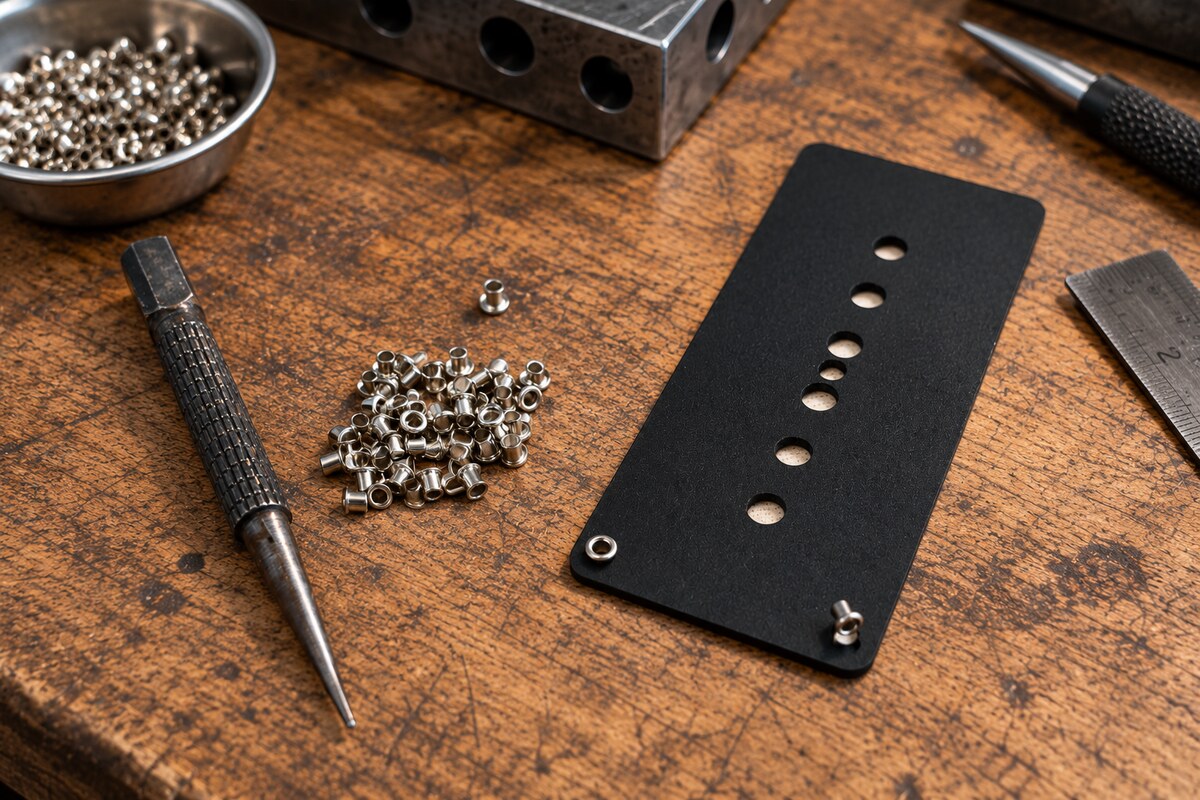 Winder Tooling pickup-making eyelets